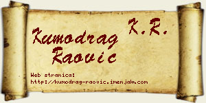 Kumodrag Raović vizit kartica